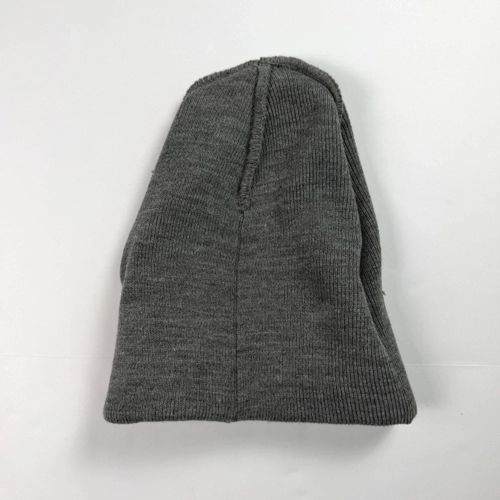 Barts Rhinestone Embellished Beanie Womens Knit Hat Gray Minimalist Mcbling